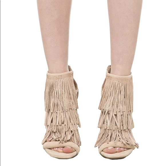 Steve Madden suede sandals with rhinestones size 6 - Picture 4 of 5